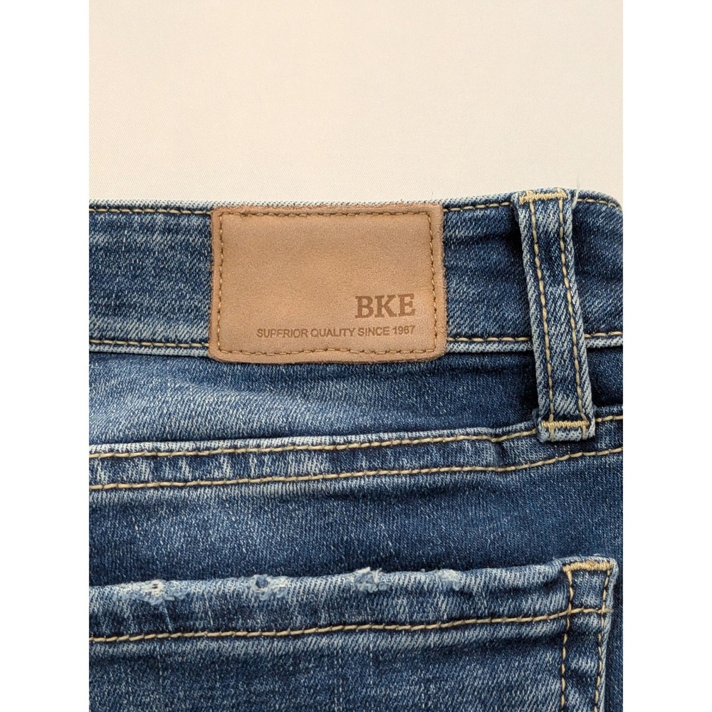 BKE Stella Low Rise Bootcut Jeans Distressed Medium Wash Blue Womens 27 x 29 1/2 - Picture 6 of 12